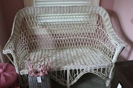 Wicker loveseat.  Good condition.