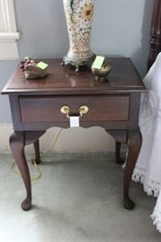 Traditional bedside table.