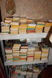 Just one area of books, books and more books.  Ms. Johnson was an avid reader.  There are paperbacks, hardbacks on a wide range of subjects.