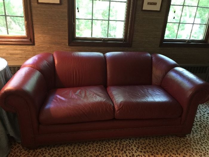 9. Domain 2 Cushion Cordovan Sofa (86'' x 41'' x 30'')