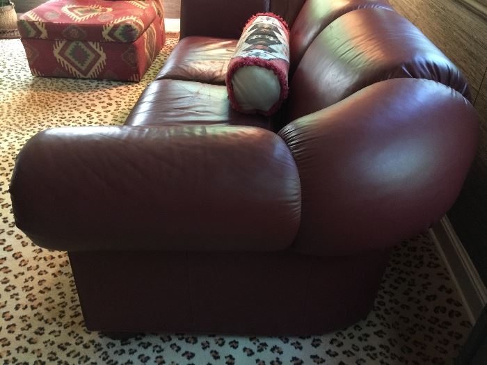 9. Domain 2 Cushion Cordovan Sofa (86'' x 41'' x 30'')