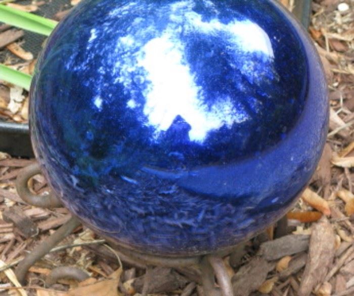 Blue Gazing Ball