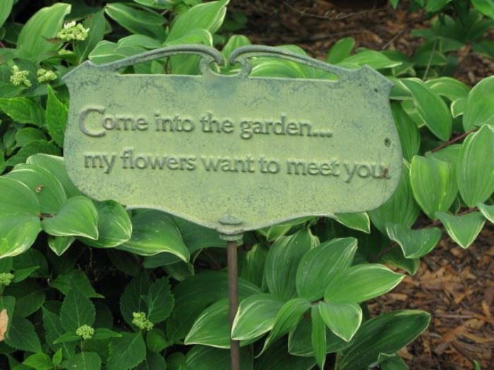 Garden sign
