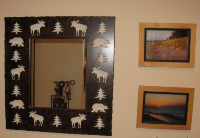 Moose mirror and beach pictures 