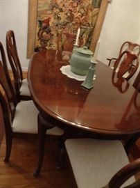 THOMASVILLE DINING ROOM TABLE AND CHAIRS