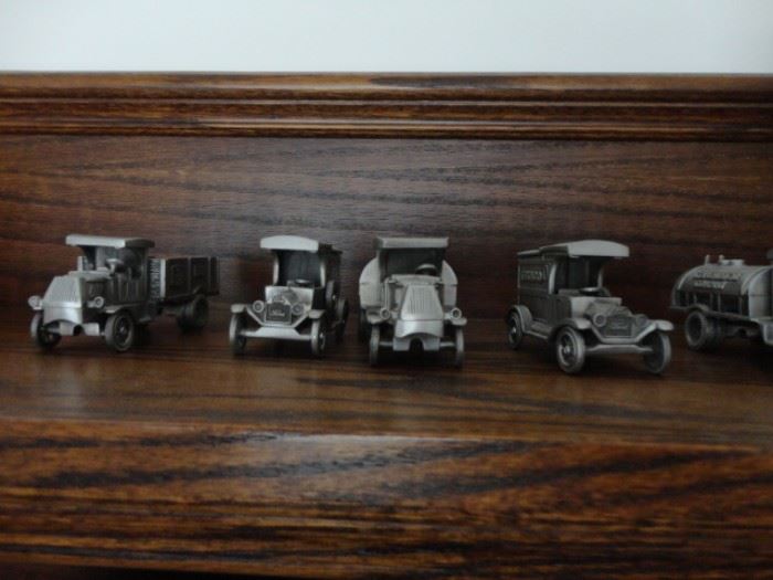 LIMITED EDITION PEWTER CARS