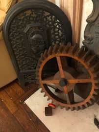 cast iron fireplace cover 