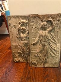 cast iron fire back panels