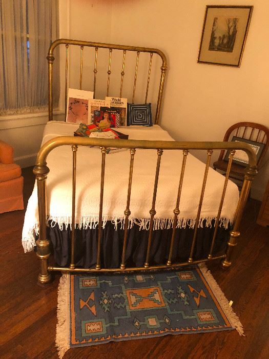 Antique brass bed double bed