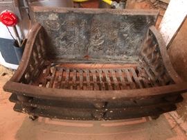 1920 Cast Iron fireplace insert