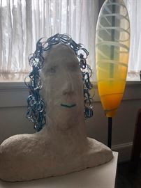 Large plaster sculpture, original art