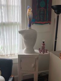 Large Hank Murata Adams glass and mixed media sculpture