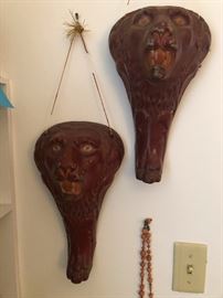 Lion head sconces