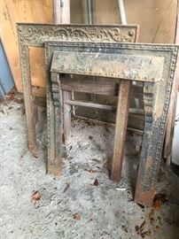 Cast iron fireplace surrounds 