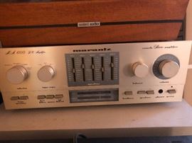 United Audio turntable, Marantz console stereo amplifier