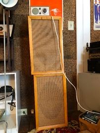 Antique LaFayette speakers, rare 1940s