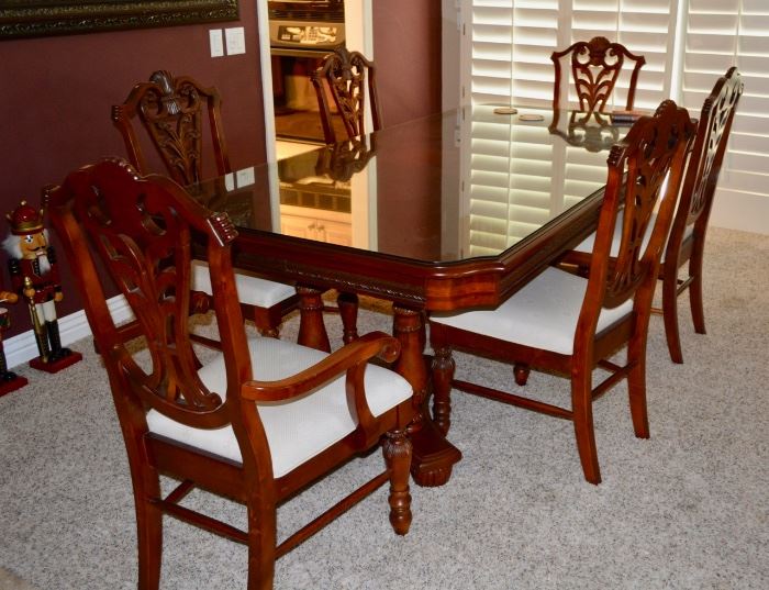 Formal Dining Room set; Table, Chairs, China Cabinet
