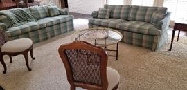 Ethan Allen country chic sofas