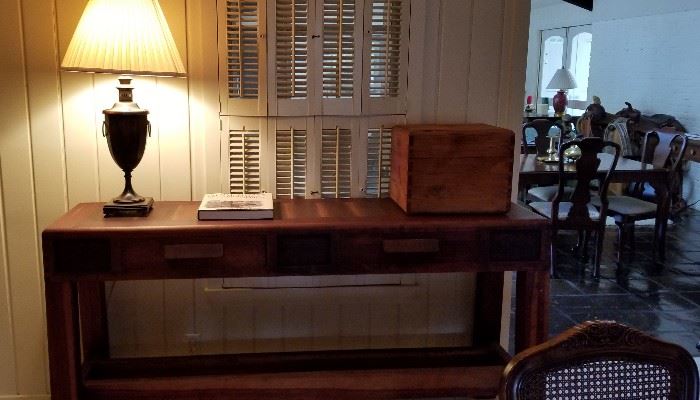 Rustic Ranch style custom hand made console server