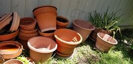 assortment of various pots