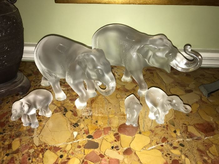 Lalique elephants