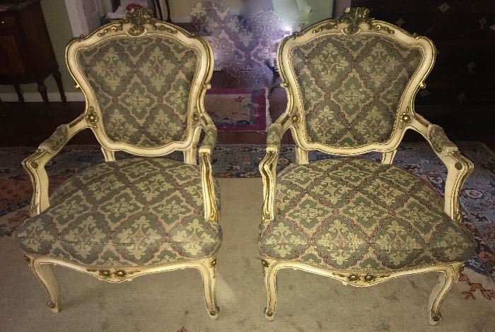 pair of French chairs