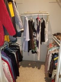 There will be a lot more clothes than this when we get done! Nordstrom, Chico's, and more.  