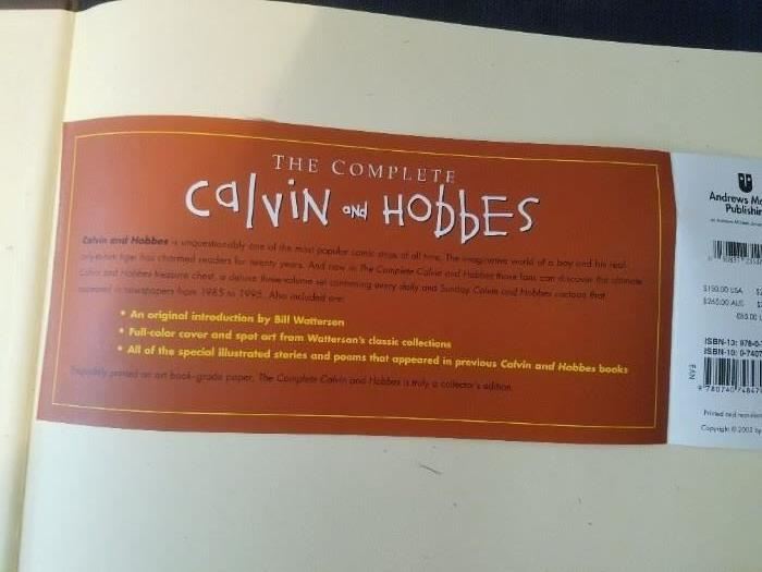 The Complete Calvin and Hobbes - Expensive set of three - someone will get a deal! 
