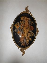 Victorian framed dried flowers