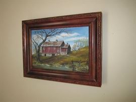 Framed barn art