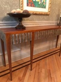 Silver gilt accents on server