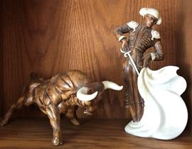 Vintage Bull and Matador
