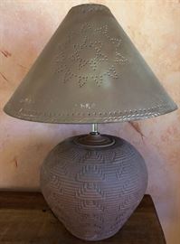 Table Lamp w Metal Shade