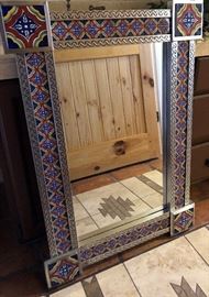 Tin and Tile Mirror