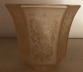 Vintage Glass Chandelier Shades (6)