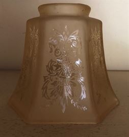 Vintage Glass Chandelier Shades (6)