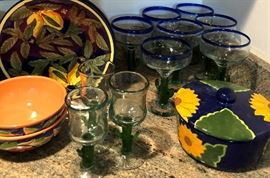 Asst Glassware, Pottery, etc.