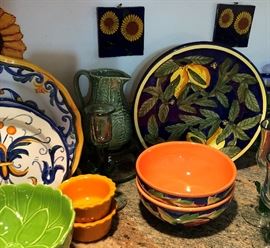 Asst Glassware, Pottery, etc.