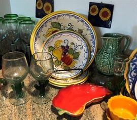 Asst Glassware, Pottery, etc.