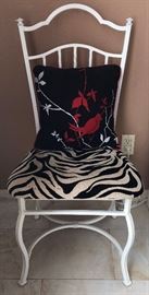 Zebra Upholstered Chair (2) 