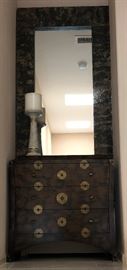 Asian Style Chest, Wardrobe Mirror, Pillar 