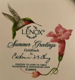 Lenox Summer Greetings Goldfinch 
