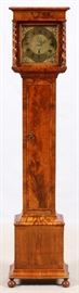 ENGLISH CARVED WALNUT GRANDMOTHER'S CLOCK, 19TH C, H 64", W 14", D 9"
Lot # 0072 