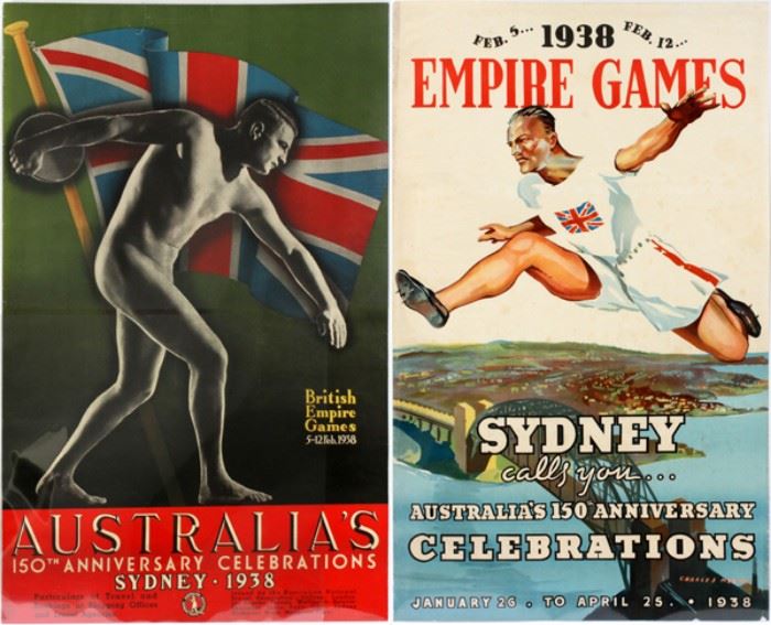 CHARLES MEERE (1890-1961), SYDNEY EMPIRE GAMES 1938, H 40", W 25" "AUSTRALIA'S 150 ANNIVERSARY"
Lot # 0264 