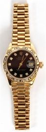 ROLEX LADY'S PRESIDENTIAL 18KT GOLD AND DIAMOND WRISTWATCH CHRONOMETER
Lot # 2119 