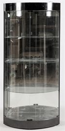 MODERN STANDING GLASS DISPLAY CABINET, ILLUMINATED, C. 1990'S, H 80", W 36" (APPROX.), D 23" (APPROX.)
Lot # 0185 
