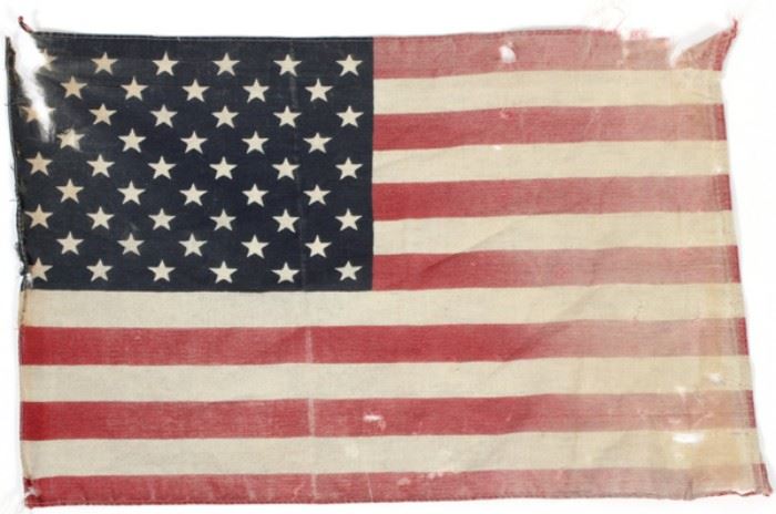 U.S.A., AMERICAN 50 STAR FLAG, H 11", W 17"
Lot # 0388 