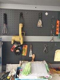 hand-tools - garage... lots of garden tools and wheel barrows also available, camping items too!