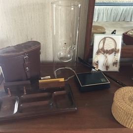 desk tray, binoculars, dream Catcher and more
