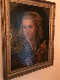 Early 19th century oil on canvas, has been relined but a beautiful piece